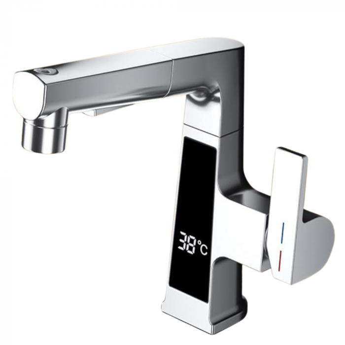 Baterie Lavoar Cu Ecran Digital, S04, Silver, 3 moduri spalare [8]