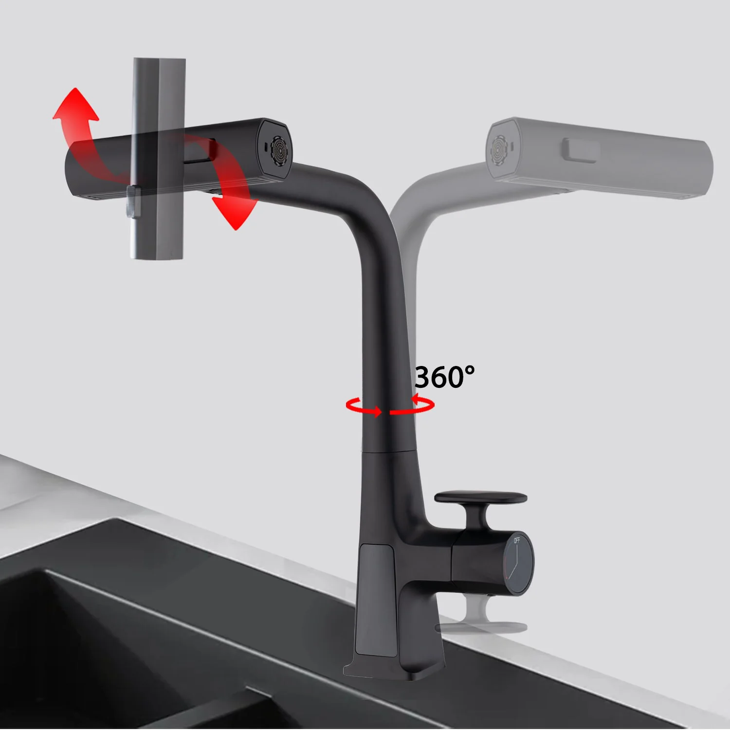 Baterie Lavoar Cu Ecran Digital, S05, Negru, 3 moduri spalare [3]