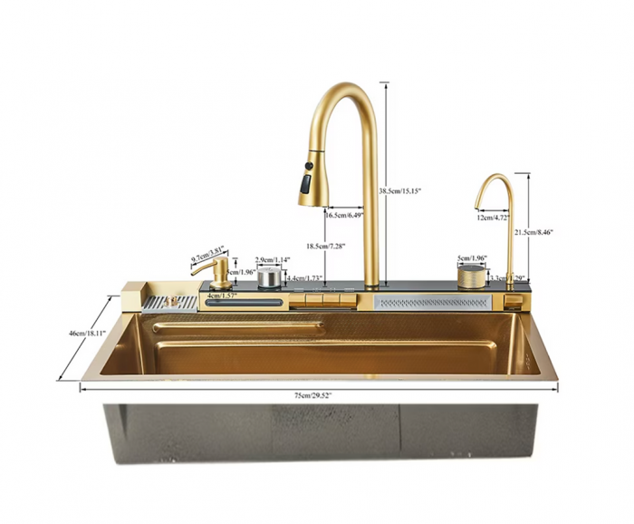 Chiuveta Bucatarie Multifunctionala Riva Gold [7]