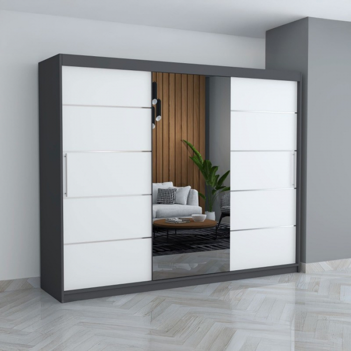 Dulap C01 Cu Oglinda 250CM Lungime [1]