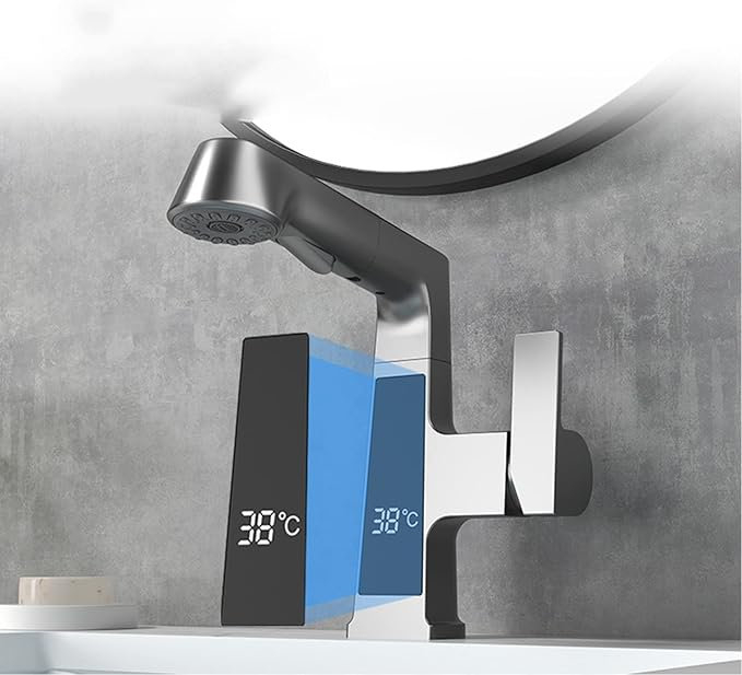 Baterie Lavoar Cu Ecran Digital, S04, Negru, 3 moduri spalare [8]
