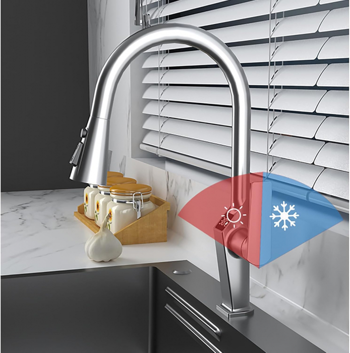 Robinet S99, Afisaj Digital Al Temperaturii, Culoare Silver [5]