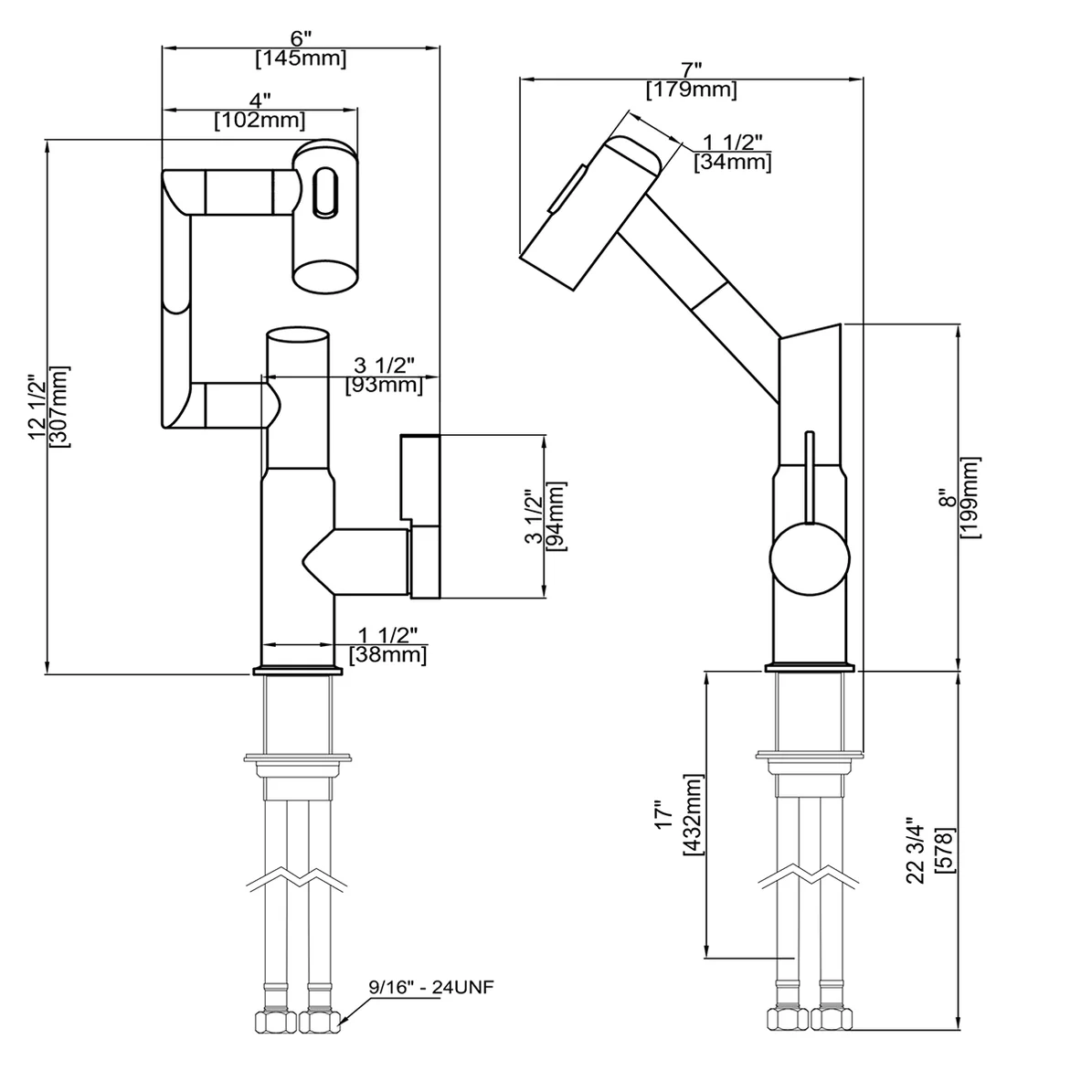 Robinet Rotativ Silver, S01, cu afișaj digital pentru apă caldă și rece, design cu braț mecanic, rotație tridimensională  la 1080° [9]