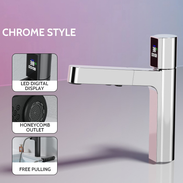 Robinet S98, Afisaj Digital Al Temperaturii, Culoare Silver [3]