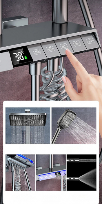 Sistem de dus S19, cu 5 functii de apa si ecran digital [7]