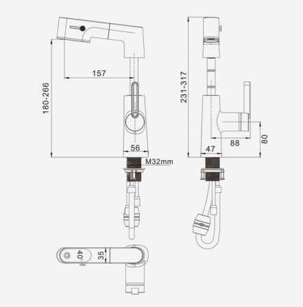 Baterie Chiuveta Cu Ecran Digital, S03, Negru [6]