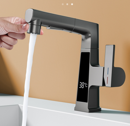 Baterie Lavoar Cu Ecran Digital, S04, Gri, 3 moduri spalare [9]