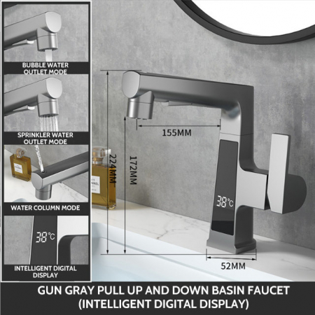 Baterie Lavoar Cu Ecran Digital, S04, Gri, 3 moduri spalare [10]