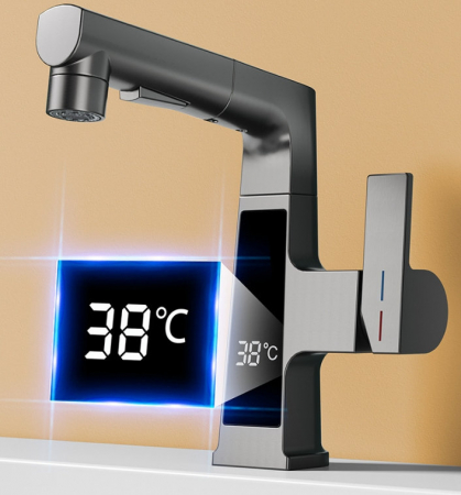 Baterie Lavoar Cu Ecran Digital, S04, Gri, 3 moduri spalare [5]