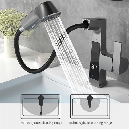 Baterie Lavoar Cu Ecran Digital, S04, Gri, 3 moduri spalare [4]