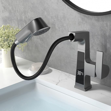 Baterie Lavoar Cu Ecran Digital, S04, Silver, 3 moduri spalare [3]