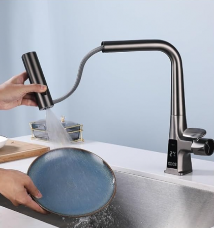 Baterie Lavoar Cu Ecran Digital, S05, Gri, 3 moduri spalare [6]