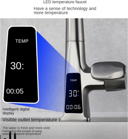 Baterie Lavoar Cu Ecran Digital, S05, Gri, 3 moduri spalare [8]