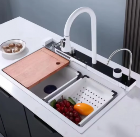 Chiuveta Bucatarie Multifunctionala Riva Alb [3]