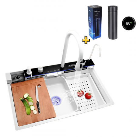 Chiuveta Bucatarie Multifunctionala Riva Alb [1]