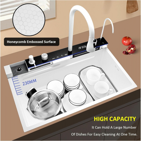 Chiuveta Bucatarie Multifunctionala Riva Alb [7]