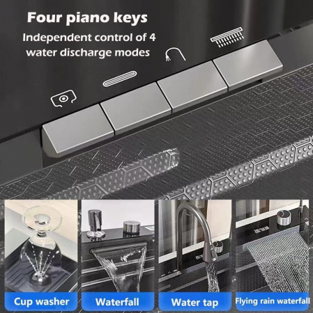 Chiuveta Bucatarie Multifunctionala Riva Gri Deschis [4]