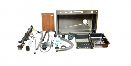 Chiuveta Bucatarie Multifunctionala Riva Gri Deschis [11]