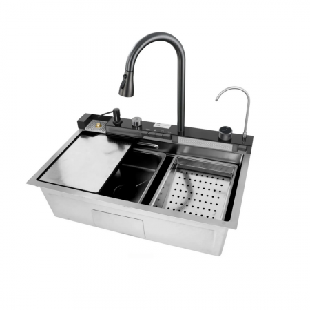 Toate Produsele - Chiuveta Bucatarie Multifunctionala Riva Gri Deschis