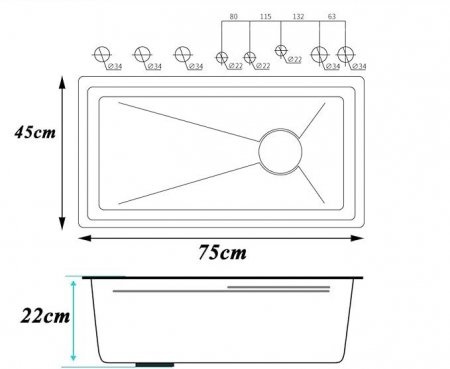 Chiuveta Bucatarie Multifunctionala Glimma, Culoare Gri, Otel Inoxidabil [6]