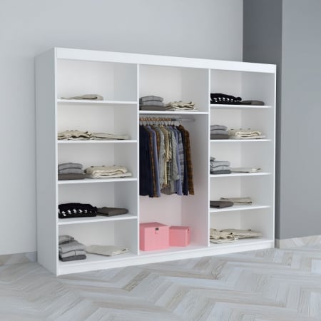 Dulap C09 Wenge/Alb 250CM Lungime [1]