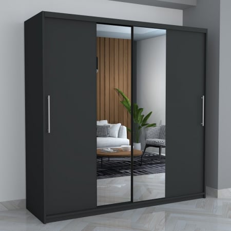 Dulapuri / Dressinguri - Dulap B03 Gri 200CM Lungime