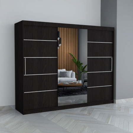 Dulapuri / Dressinguri - Dulap C06 Wenge 250CM Lungime