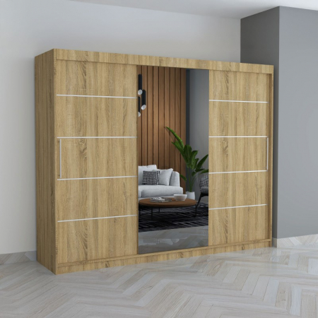 Dulapuri / Dressinguri - Dulap C08 Sonoma 250CM Lungime