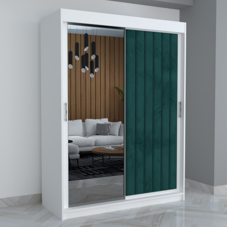 Dulapuri / Dressinguri - Dulap Luca Usa Tapitata Cu Oglinda, 150x210x61cm