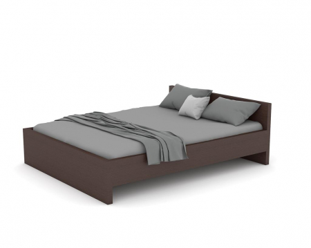 Paturi - Pat Roxana Wenge 140x200cm Cu Saltea 140x200cm