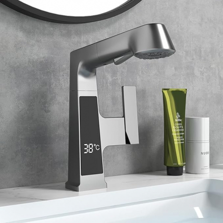 Baterie Lavoar Cu Ecran Digital, S04, Negru, 3 moduri spalare [3]