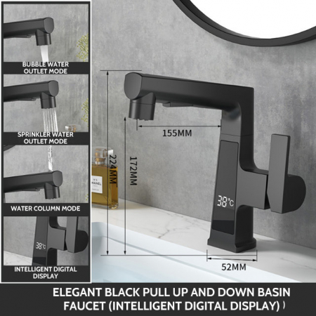 Baterie Lavoar Cu Ecran Digital, S04, Negru, 3 moduri spalare [6]