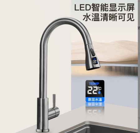 Robinet S100, Afisaj Digital Al Temperaturii, Culoare GRI [2]