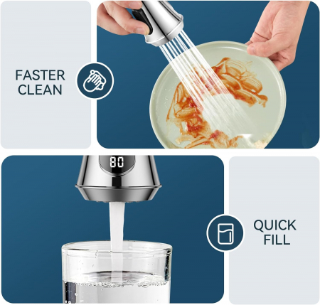 Robinet S100, Afisaj Digital Al Temperaturii, Culoare GRI [8]