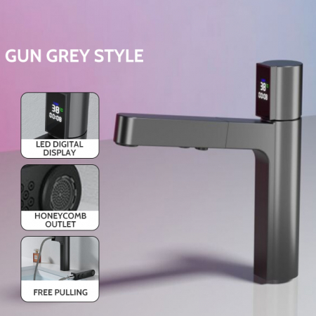 Robinet S98, Afisaj Digital Al Temperaturii, Culoare Gri [6]