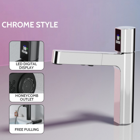 Robinet S98, Afisaj Digital Al Temperaturii, Culoare Silver [2]