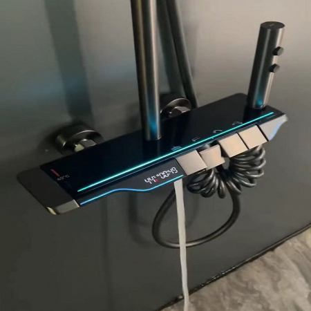 Set coloana dus S21, display digital, afisare temperatura, 4 functii integrate [3]