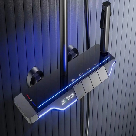 Set coloana dus S21, display digital, afisare temperatura, 4 functii integrate [4]