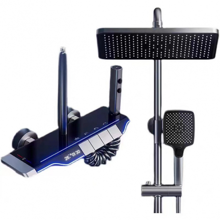 Set coloana dus S21, display digital, afisare temperatura, 4 functii integrate [6]