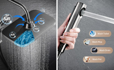 Set coloana dus S20, cu termostat, 3 moduri de picurare [12]