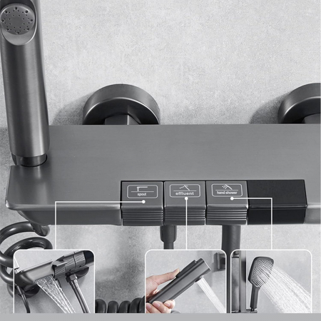 Set coloana dus S25, display digital, afisare temperatura [5]