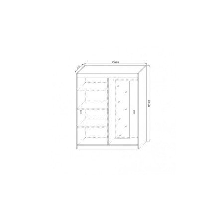 Oferta - Set Dormitor Ines Sonoma/Alb Cu Saltea 160x200cm [1]