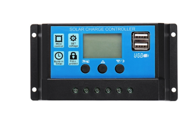 Regulator Controler Panou Solar, 10 A, 12V/24V,LCD SI 2 USB [1]