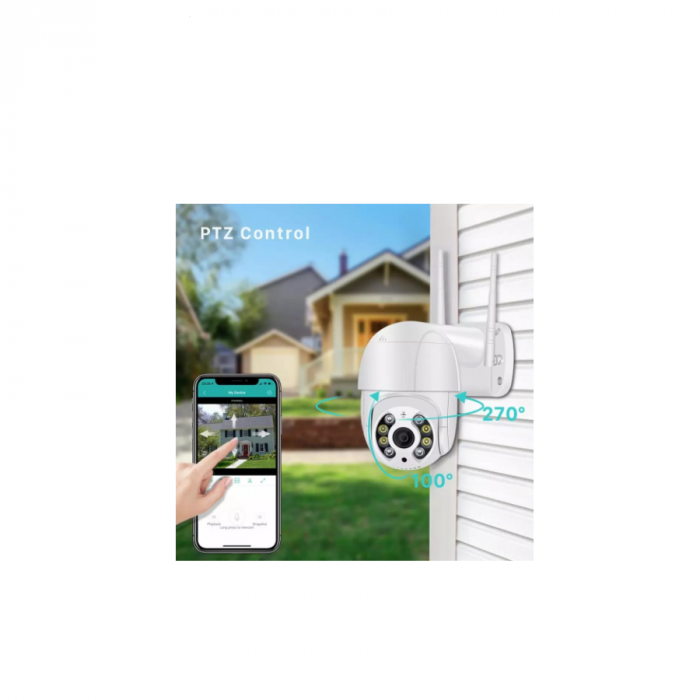 Camera Video,Supraveghere Wifi 360 2 antene night vision,senzor miscare [2]