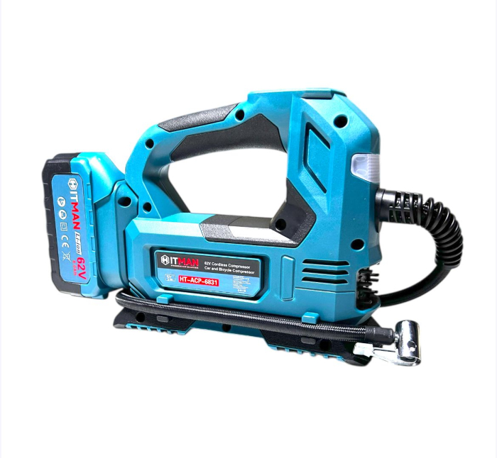 Compresor auto cu acumulator 2x62V 12V HITMAN [3]