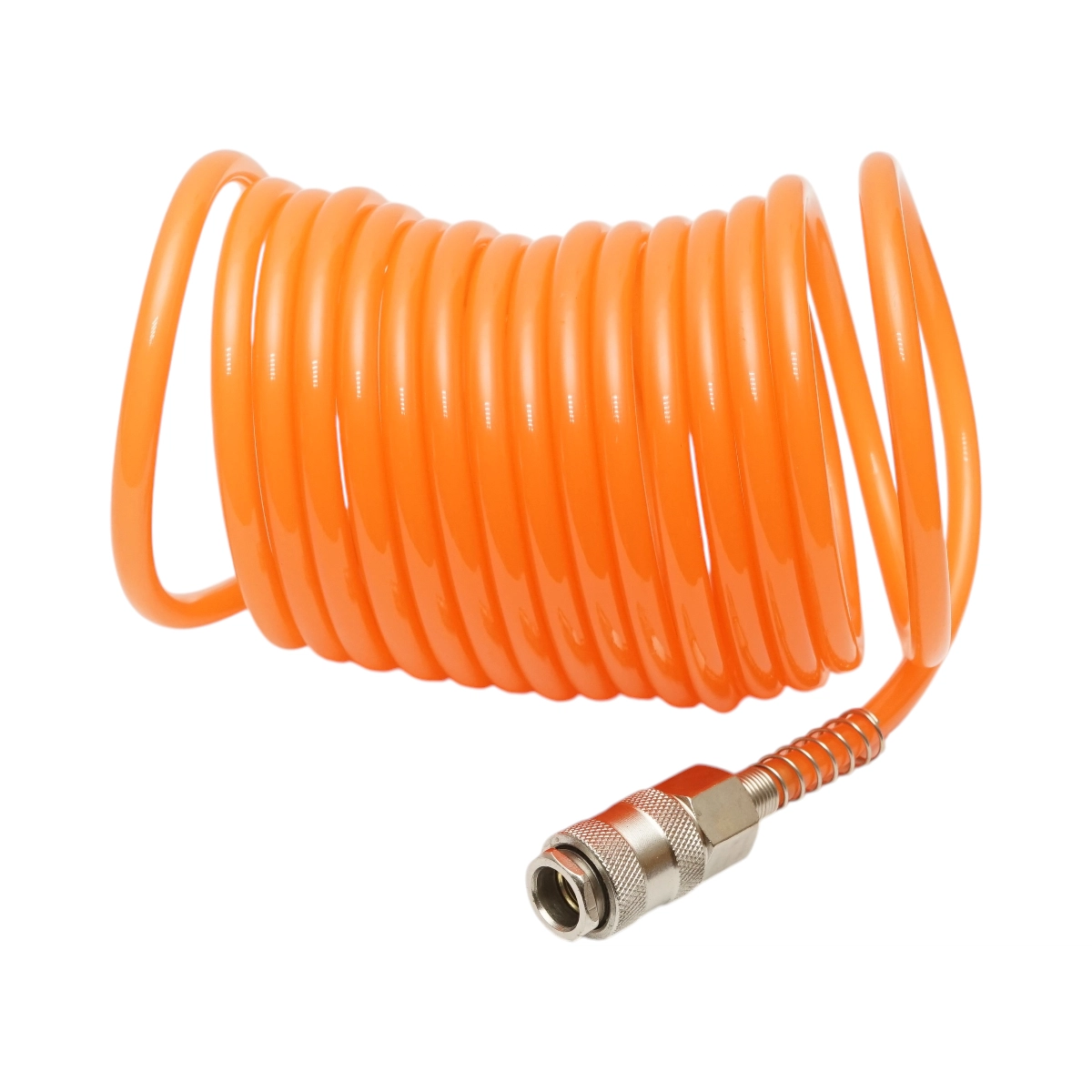 Furtun aer comprimat spiralat 5m,5mm, cupla rapida 1/4 Crownman [2]