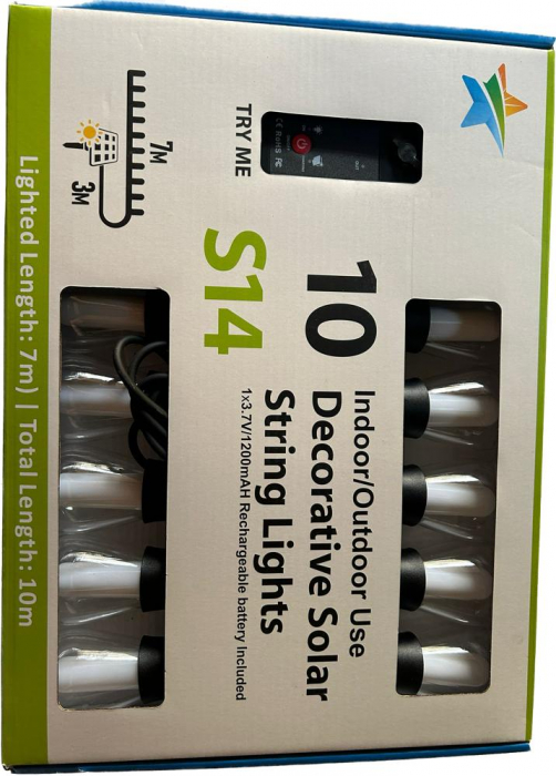 Ghirlanda Led Solara 10M IP44 10 Leduri [3]
