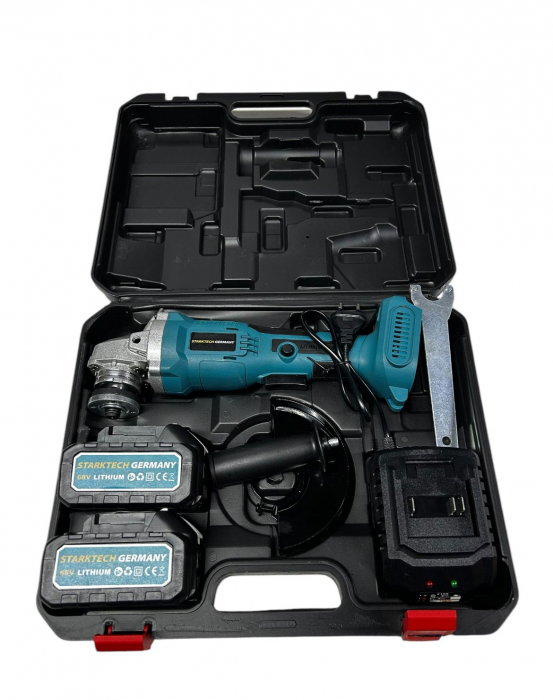 Polizor Unghiular Flex 2 Acumulatori 68V Starktech Germany [2]