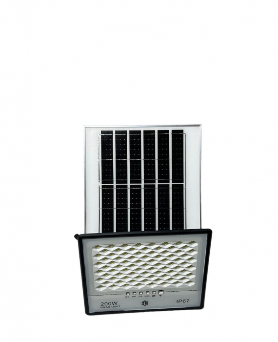 Proiector Solar 200w IP 67 cu panou solar [4]