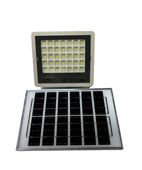 Proiector Solar 100w IP 66 cu panou solar [3]